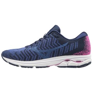 Mizuno Wave Rider Waveknit3 Womens Running Shoes Canada - Blue